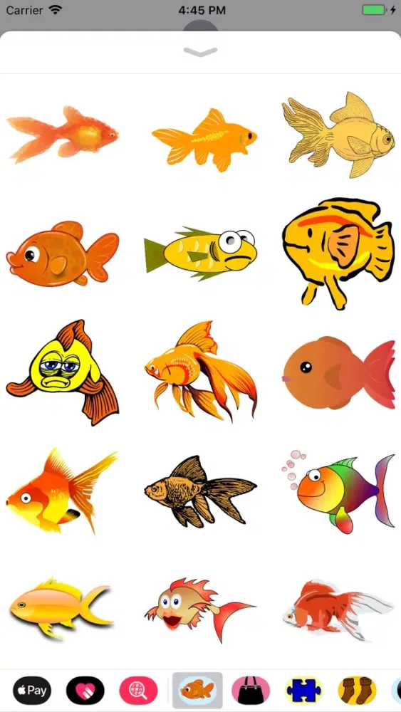 Скриншоты Glorious Goldfish Stickers