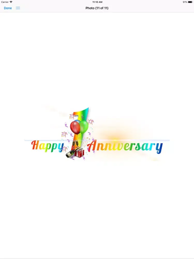 Ảnh chụp màn hình của My Happy Anniversary Stickers iPad 