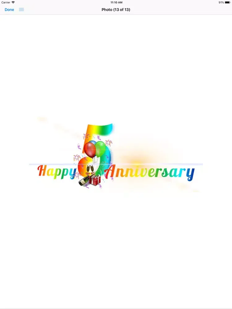 Ảnh chụp màn hình của My Happy Anniversary Stickers iPad 