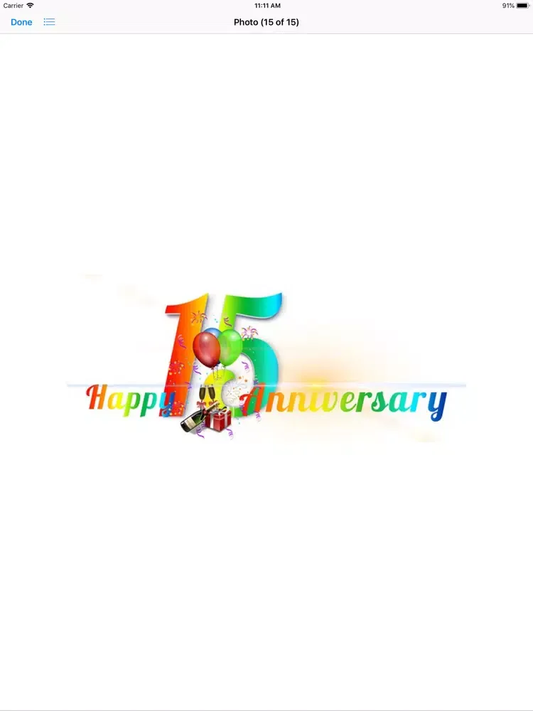 Ảnh chụp màn hình của My Happy Anniversary Stickers iPad 
