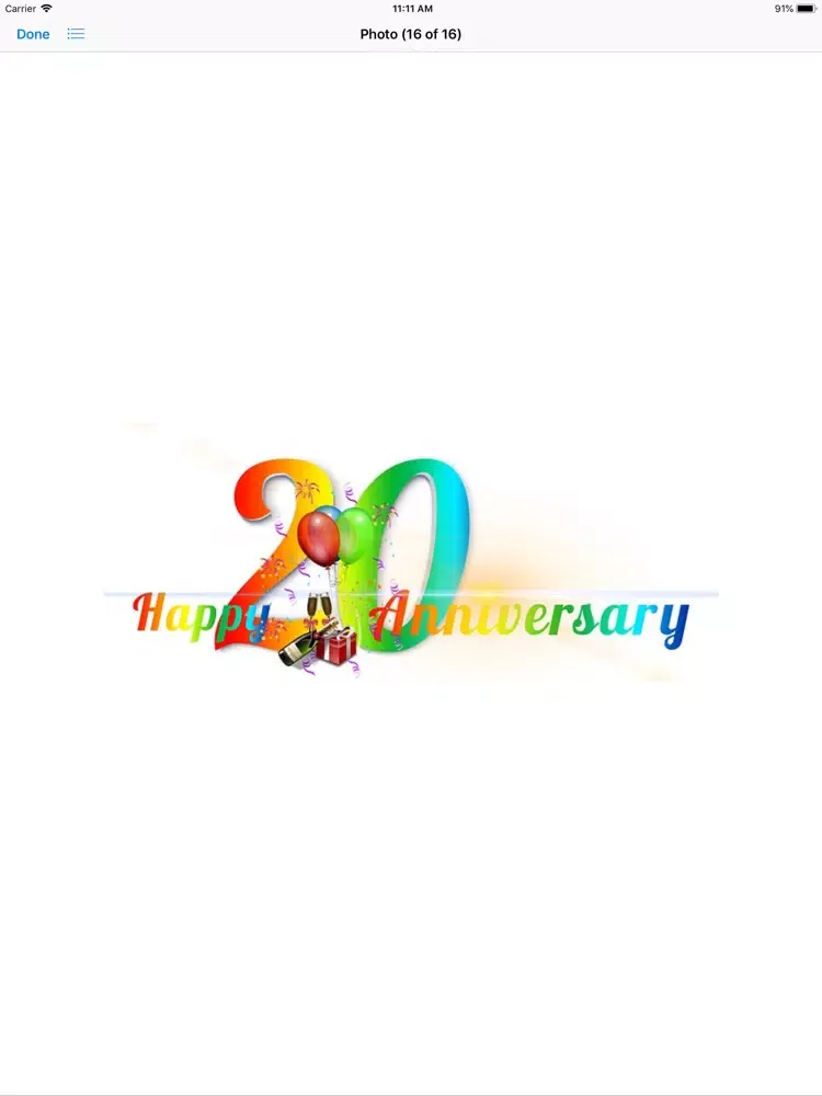 Ảnh chụp màn hình của My Happy Anniversary Stickers iPad 