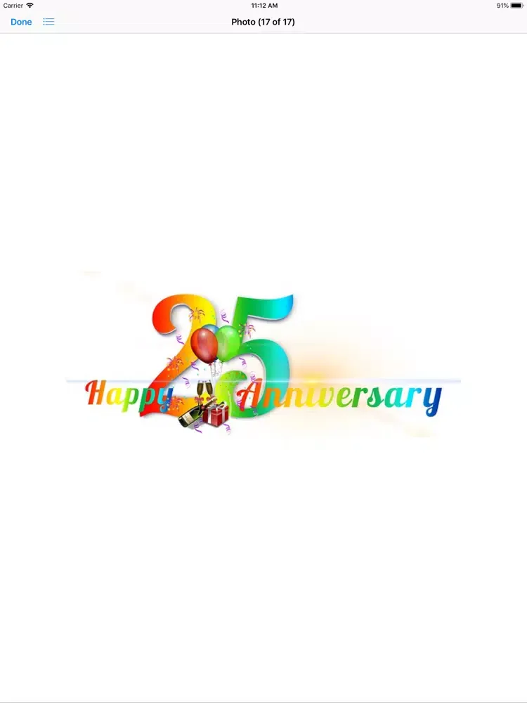 Ảnh chụp màn hình của My Happy Anniversary Stickers iPad 