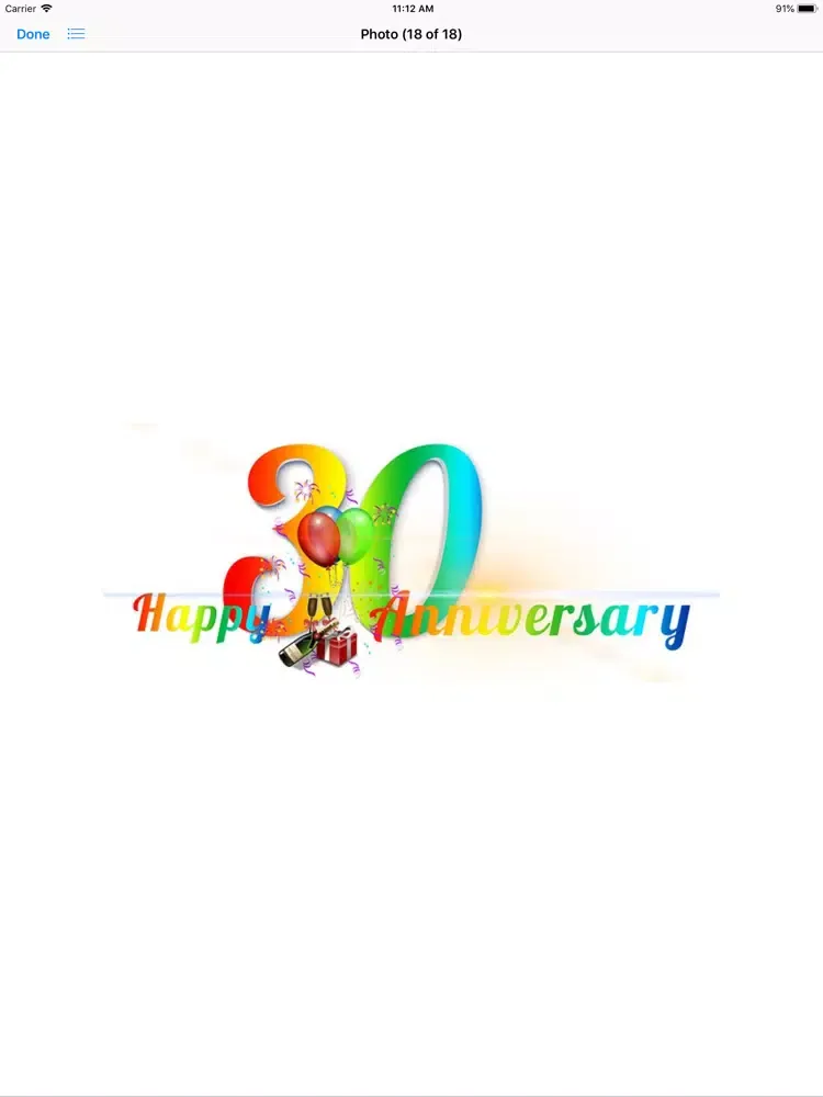 Ảnh chụp màn hình của My Happy Anniversary Stickers iPad 