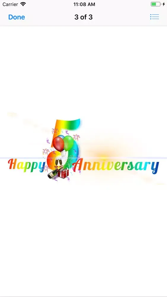 Ảnh chụp màn hình của My Happy Anniversary Stickers
