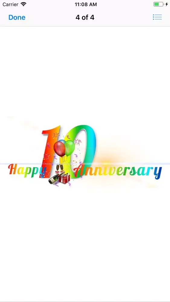Ảnh chụp màn hình của My Happy Anniversary Stickers