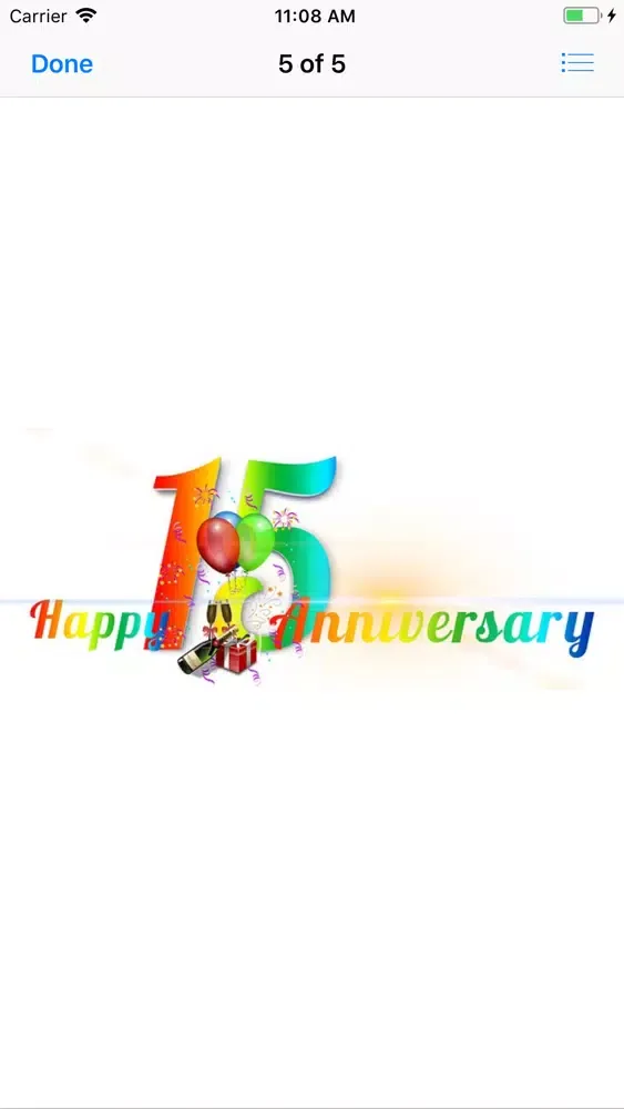 Ảnh chụp màn hình của My Happy Anniversary Stickers