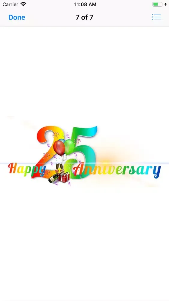 Ảnh chụp màn hình của My Happy Anniversary Stickers
