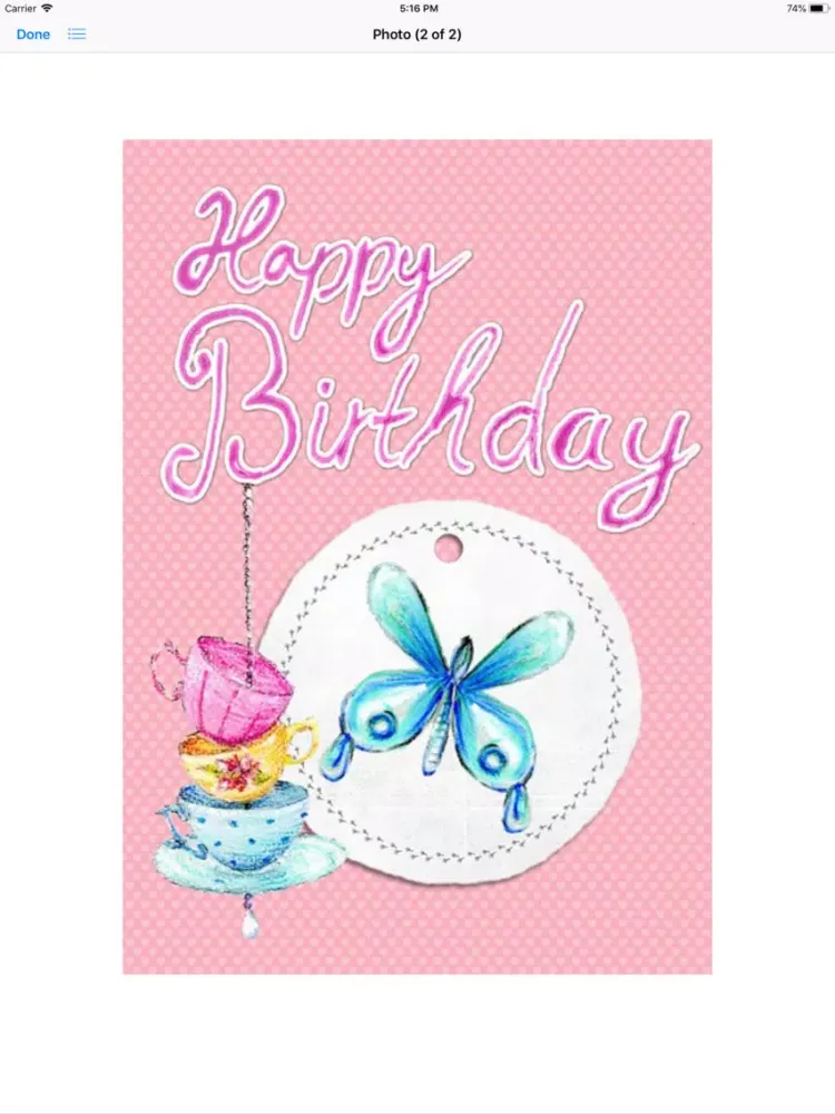 Скриншоты Happy Happy Birthday Stickers iPad 