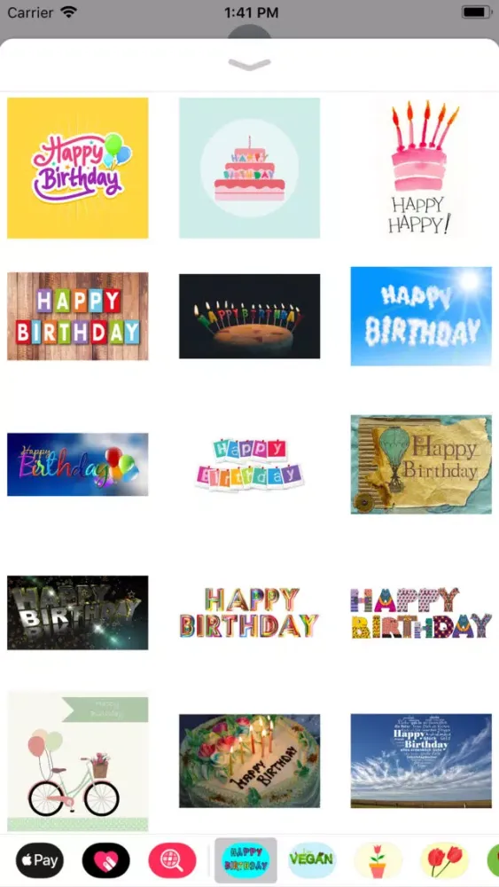 Скриншоты Happy Happy Birthday Stickers
