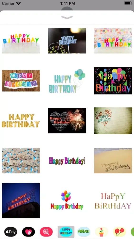 Скриншоты Happy Happy Birthday Stickers