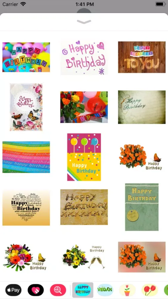 Скриншоты Happy Happy Birthday Stickers