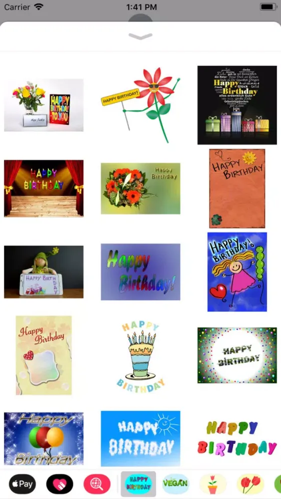 Скриншоты Happy Happy Birthday Stickers