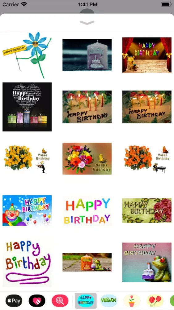 Скриншоты Happy Happy Birthday Stickers