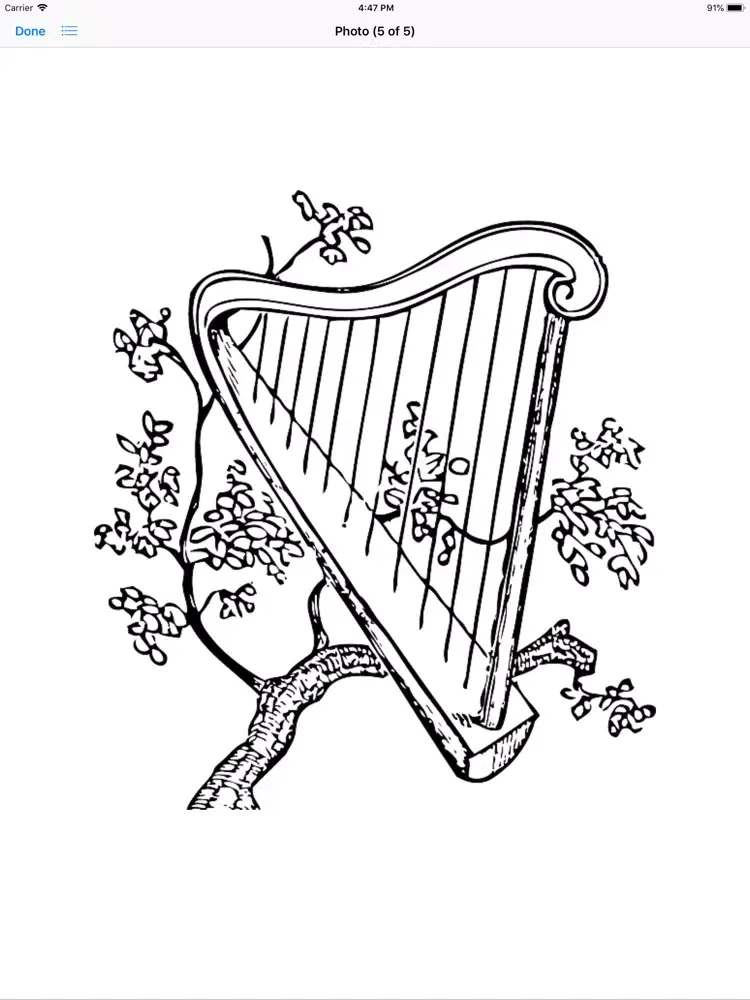 Heavenly Harp Stickers iPad  स्क्रीनशॉट