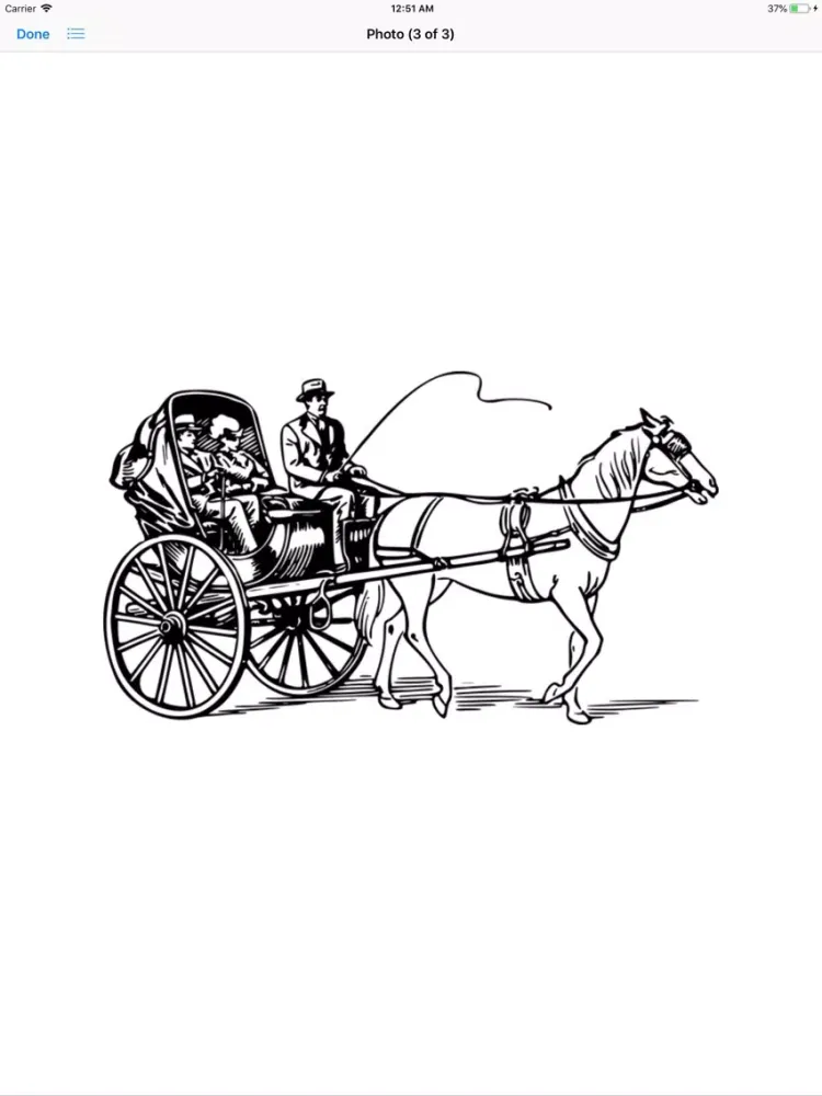 Horse and Carriage Stickers iPad 应用截图