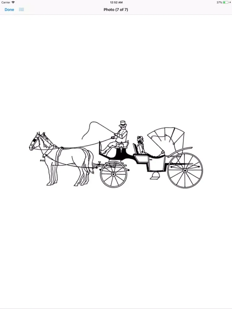 Horse and Carriage Stickers iPad 应用截图