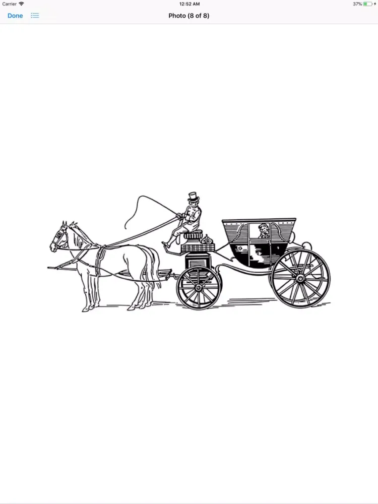 Horse and Carriage Stickers iPad 应用截图