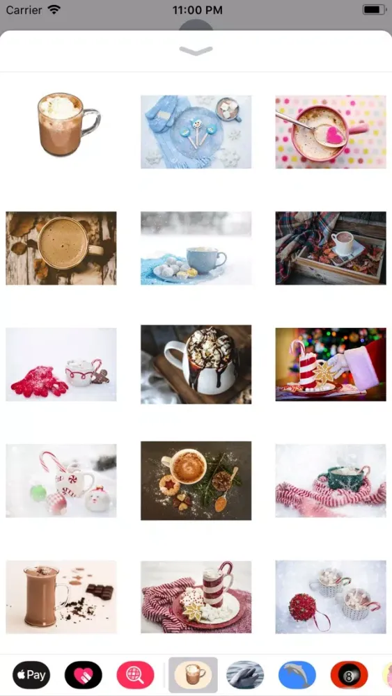 Capturas de tela do Hot Chocolate Sticker Pack