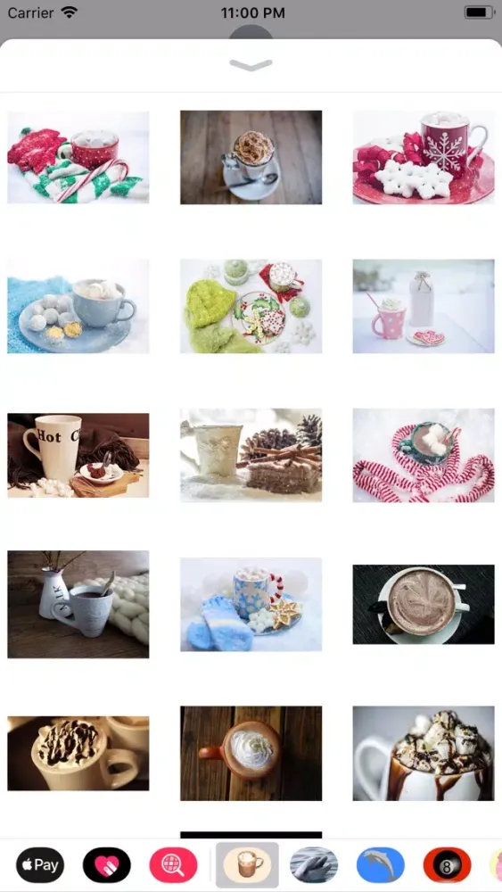 Capturas de tela do Hot Chocolate Sticker Pack