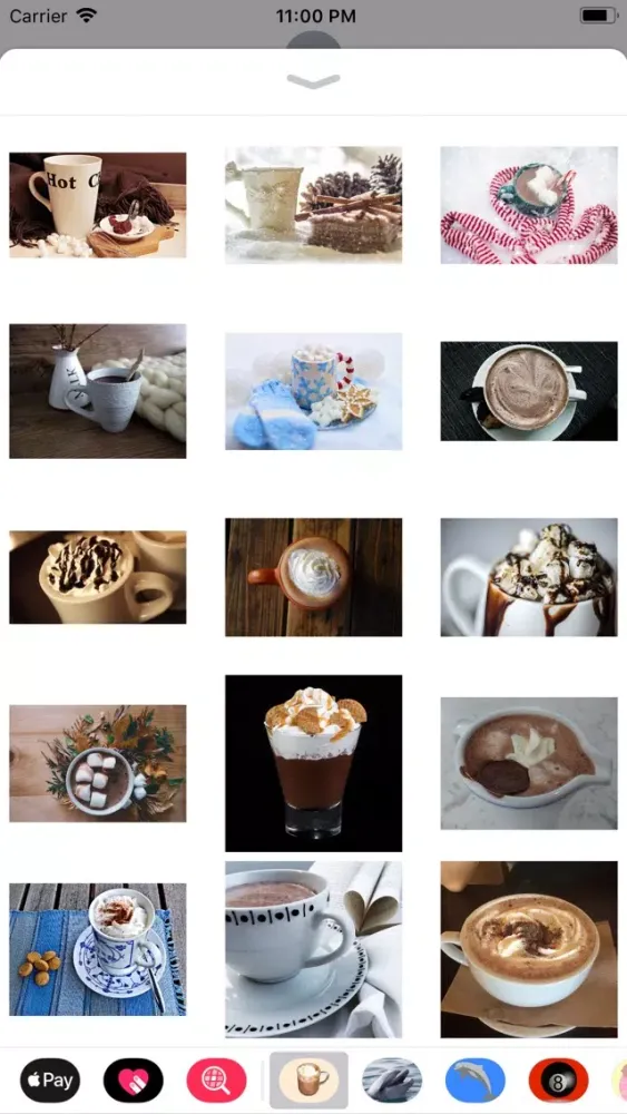 Capturas de tela do Hot Chocolate Sticker Pack