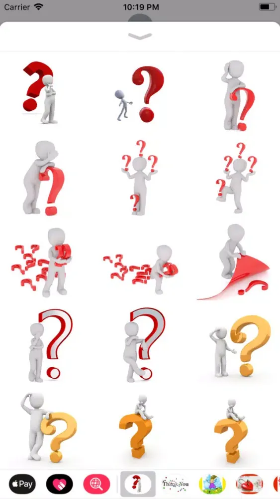 Human Questions Sticker Pack应用截图