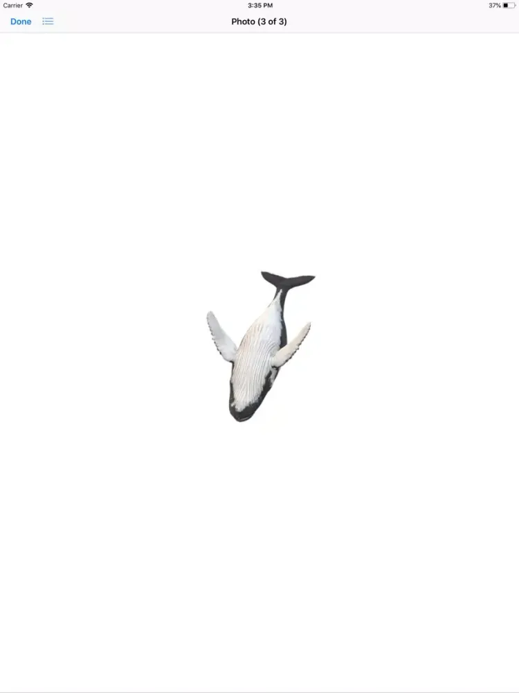 Tangkapan layar Humpback Whale Stickers iPad 