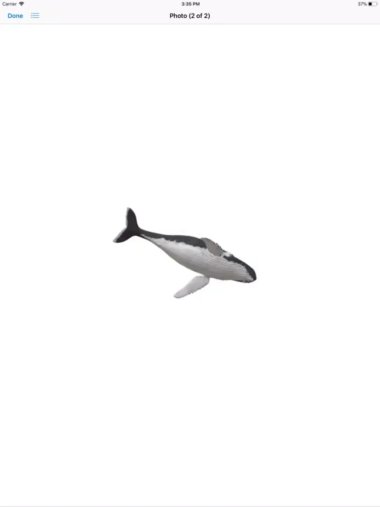 Tangkapan layar Humpback Whale Stickers iPad 