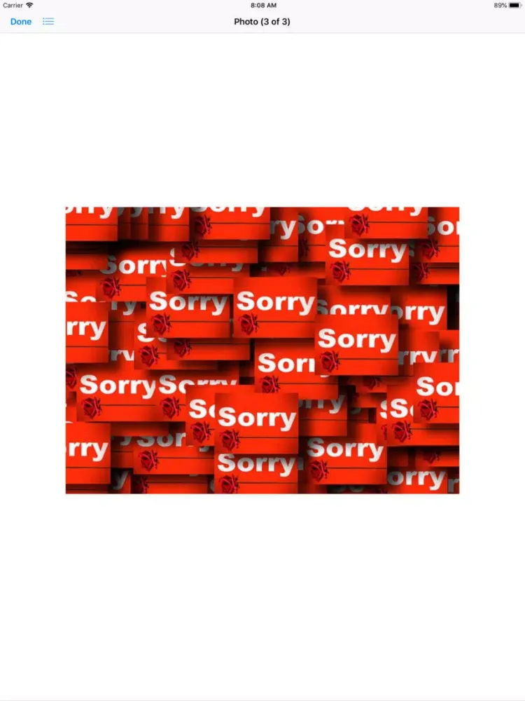My I'm Sorry Sticker Pack iPad 应用截图