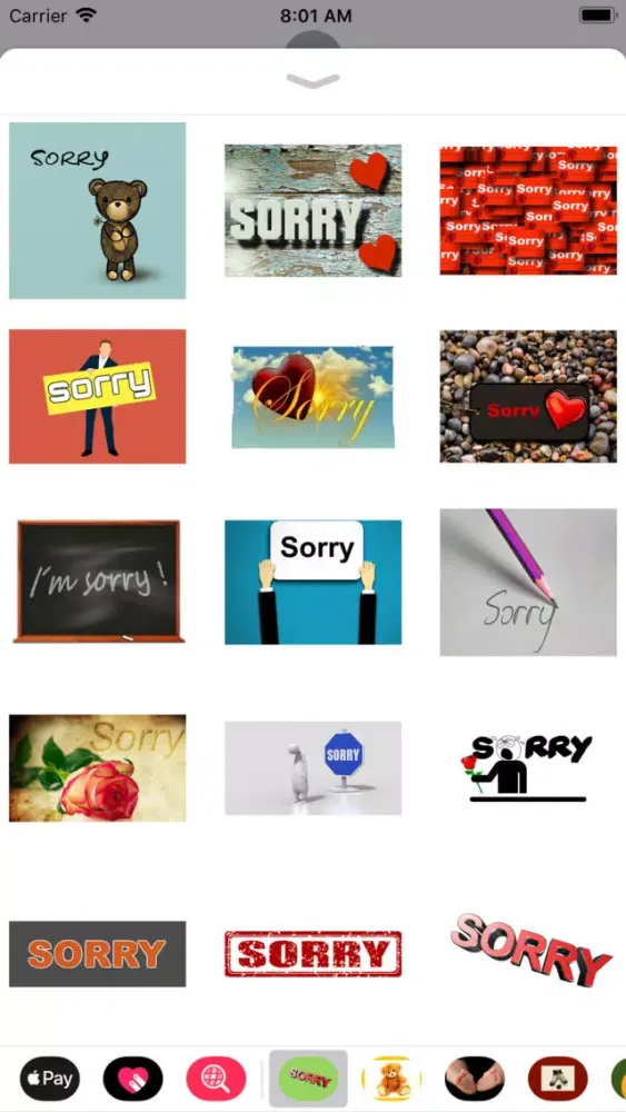 My I'm Sorry Sticker Pack应用截图