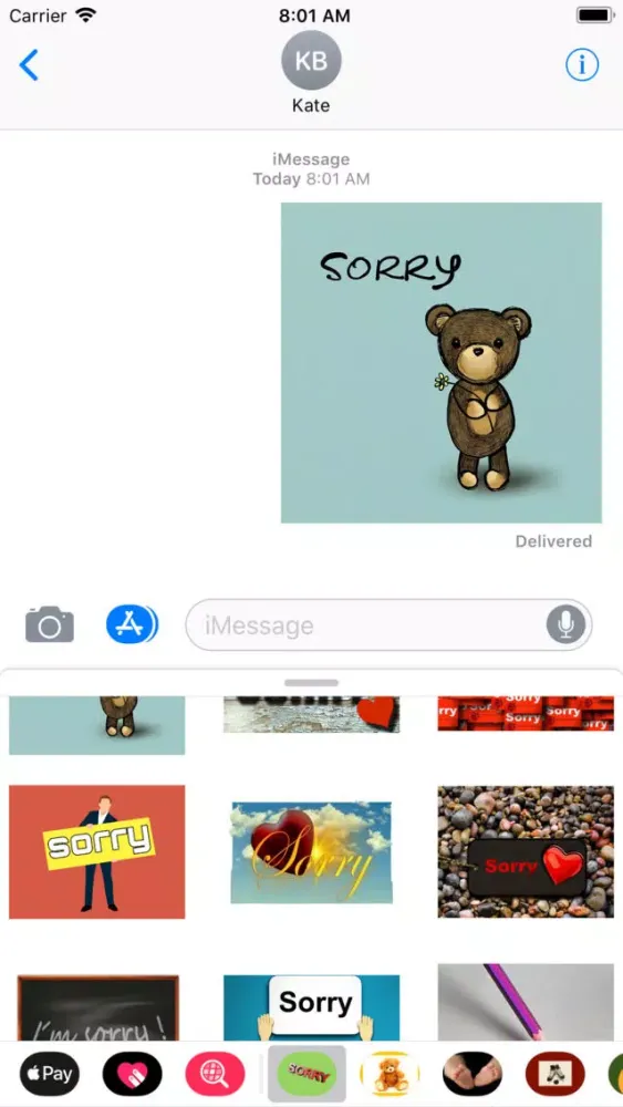 My I'm Sorry Sticker Pack应用截图