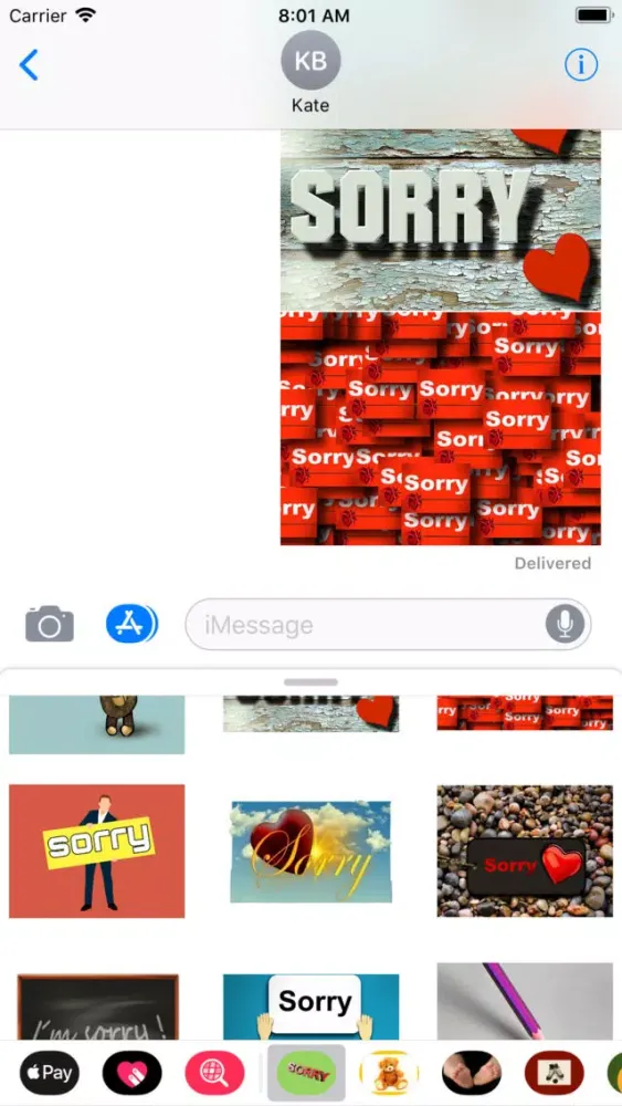 My I'm Sorry Sticker Pack应用截图