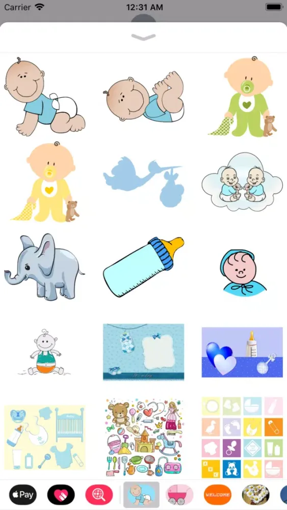 تصاویر It's A Boy Sticker Pack