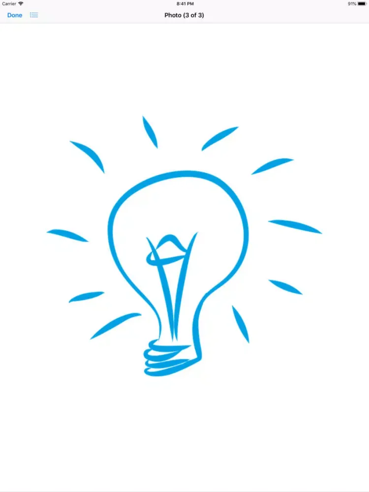 Ảnh chụp màn hình của Lightbulb Stickers iPad 