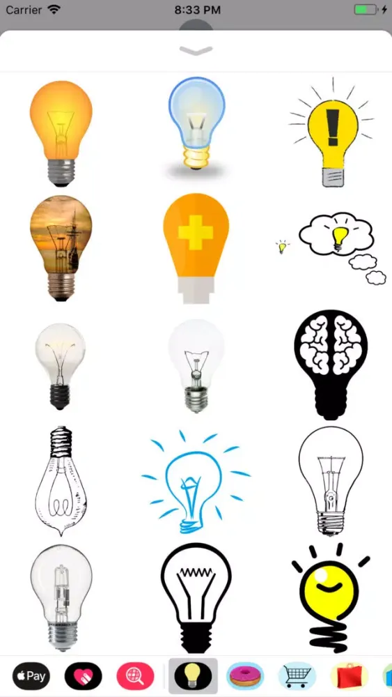 Ảnh chụp màn hình của Lightbulb Stickers