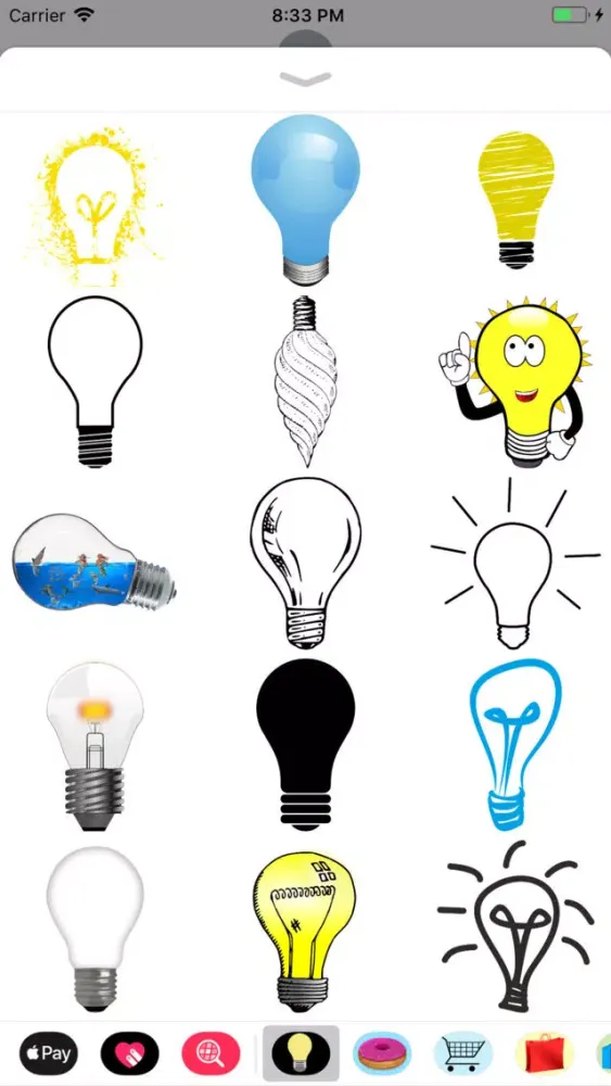 Ảnh chụp màn hình của Lightbulb Stickers