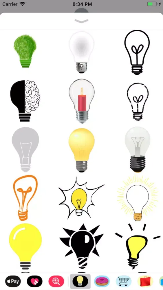 Ảnh chụp màn hình của Lightbulb Stickers