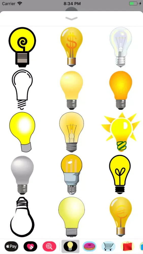 Ảnh chụp màn hình của Lightbulb Stickers
