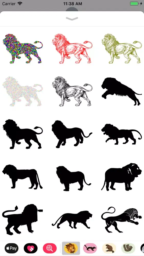 Lion Stickers سکرین شاٹس