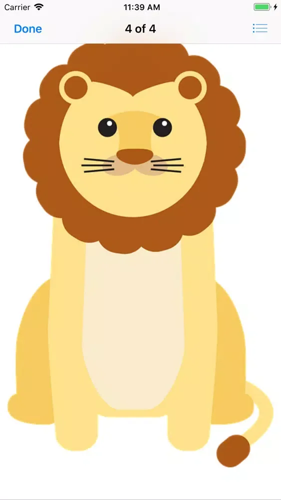 Lion Stickers سکرین شاٹس