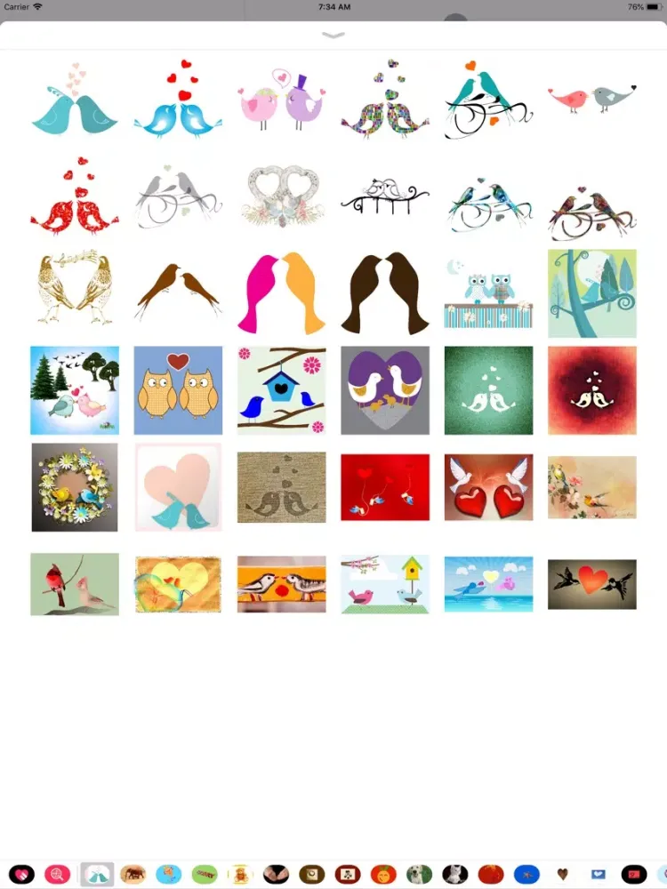 My Love Bird Sticker Pack iPad  स्क्रीनशॉट