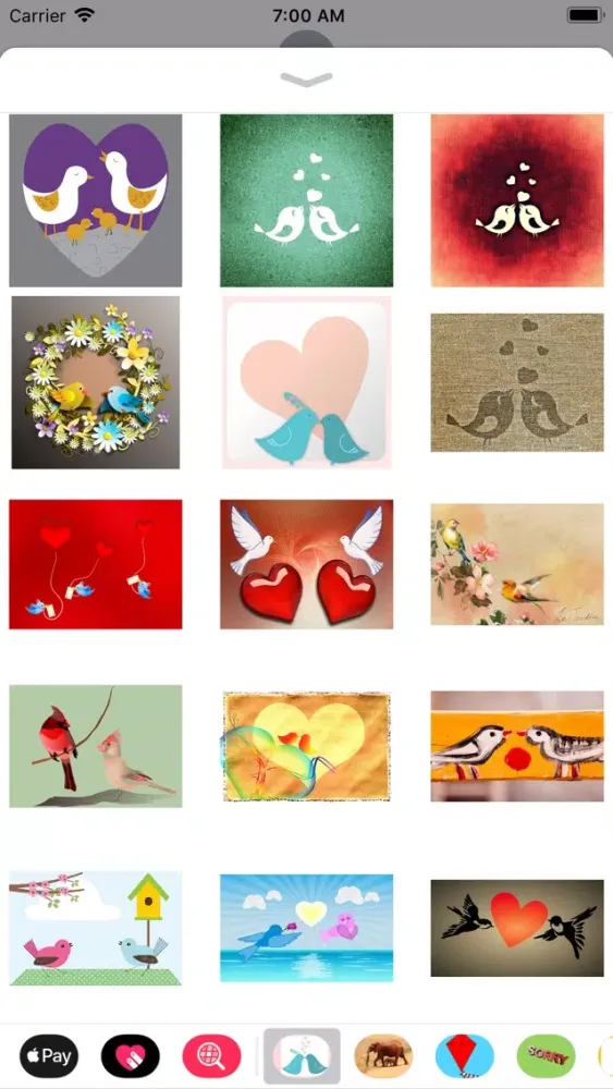 My Love Bird Sticker Pack स्क्रीनशॉट