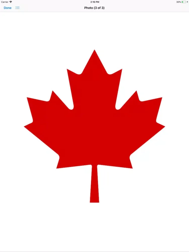 Maple Leaf Stickers iPad 应用截图