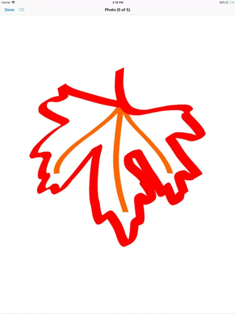 Maple Leaf Stickers iPad 应用截图