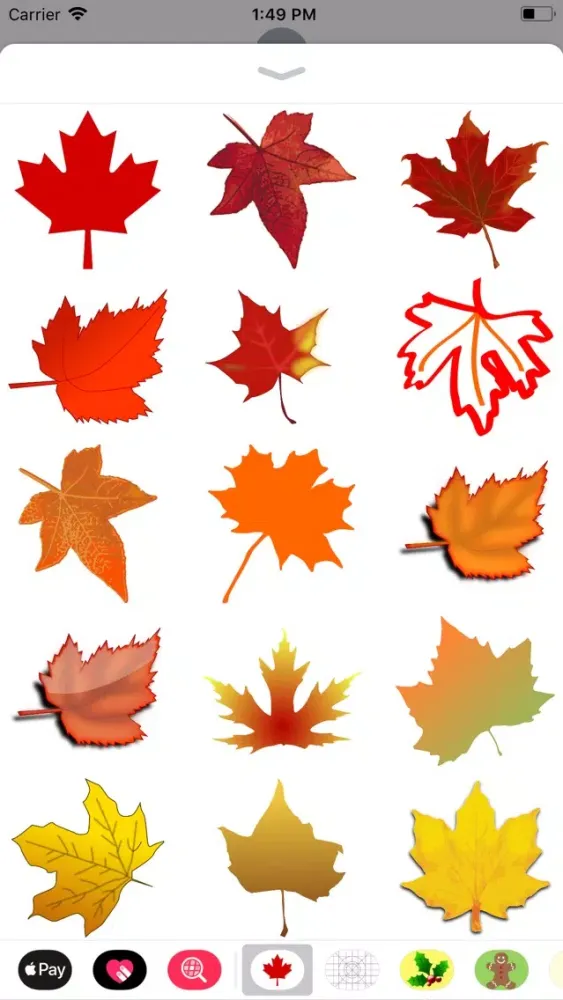 Maple Leaf Stickers应用截图