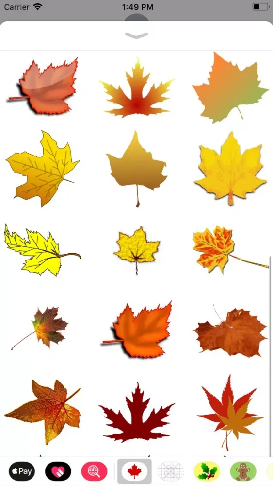 Maple Leaf Stickers应用截图