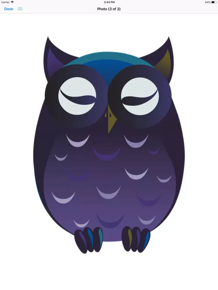 Wise Old Owl Stickers iPad  স্ক্রিনশট
