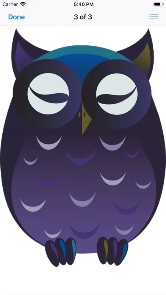 Wise Old Owl Stickers স্ক্রিনশট