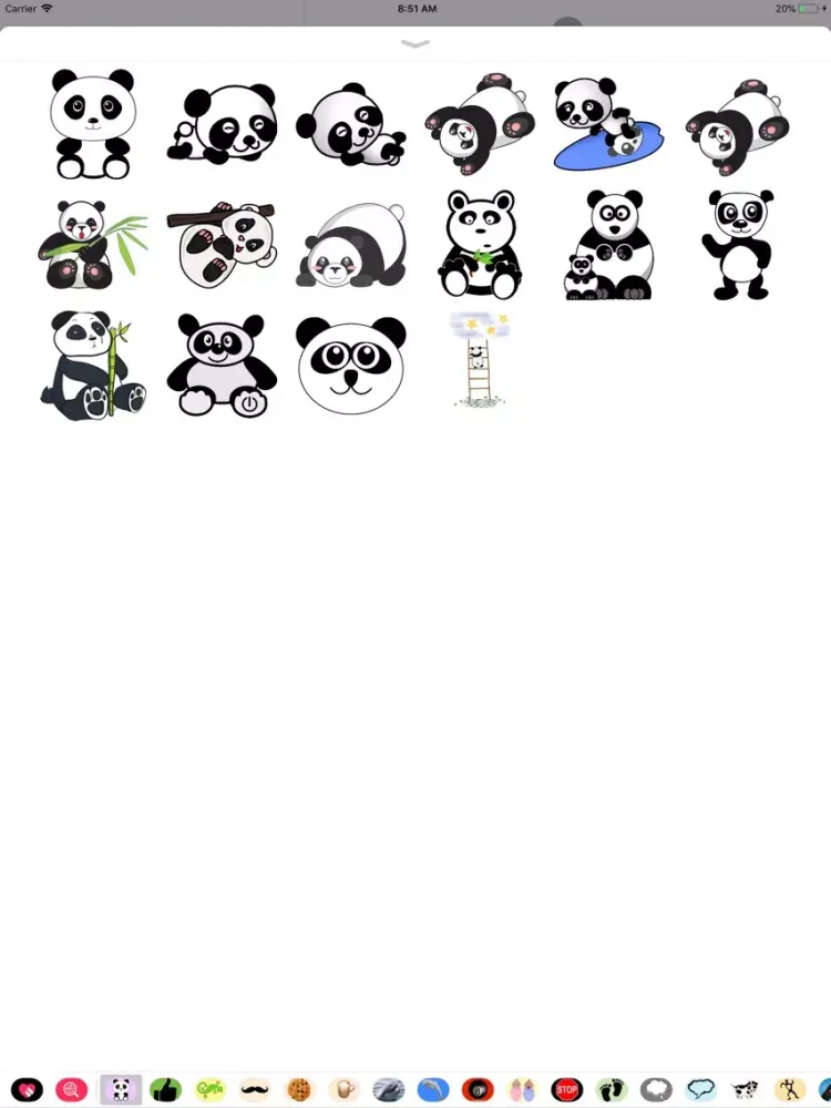 My Panda Sticker Pack iPad 应用截图