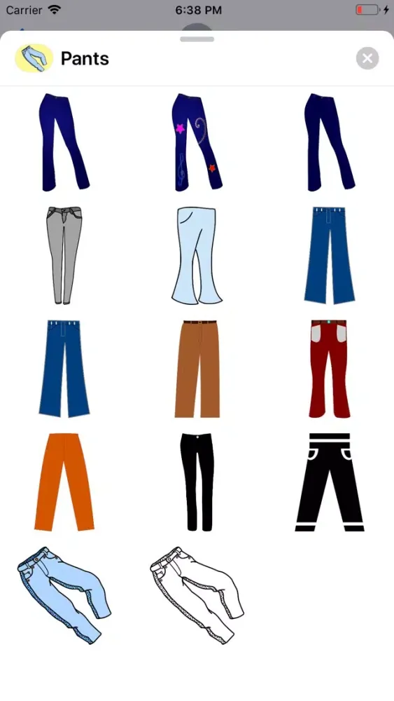 Pant Stickers Screenshots