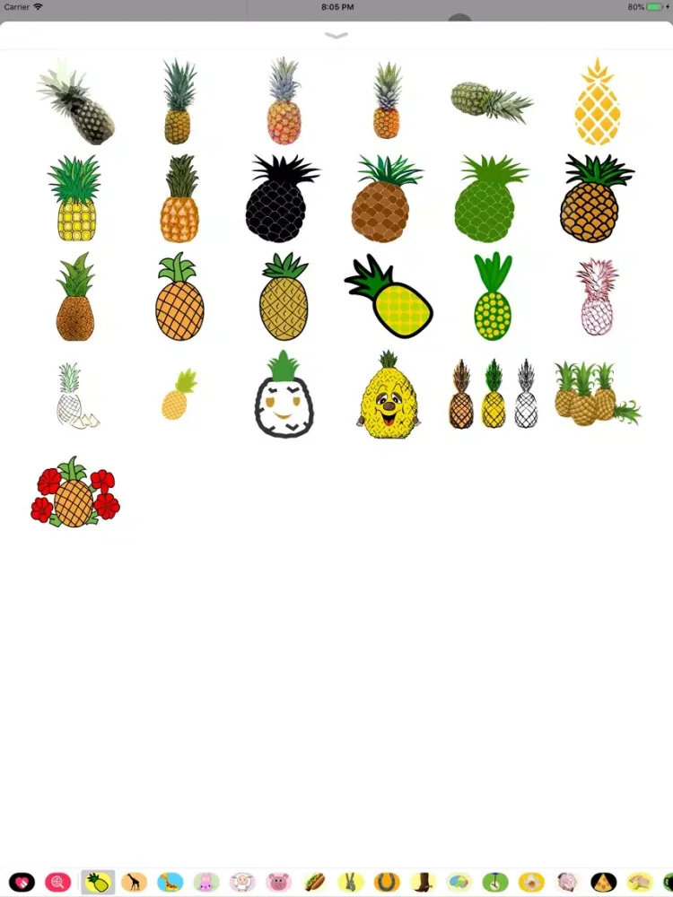 Pineapple Sticker Pack iPad  스크린샷